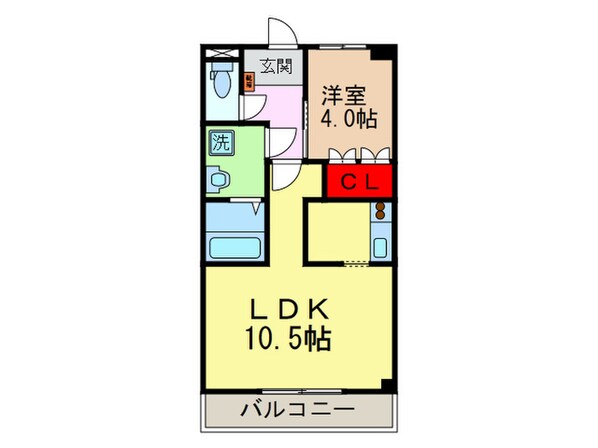 オオミネＳｑｕａｒｅ１０の物件間取画像